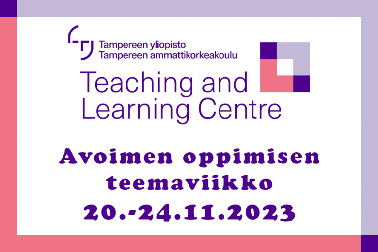 TLC-teemaviikko 20.–24.11.2023 – Aiheena Avoin Oppiminen - TLC